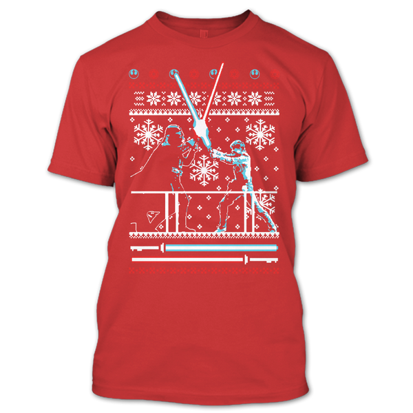 A black t-shirt with the shopify logo