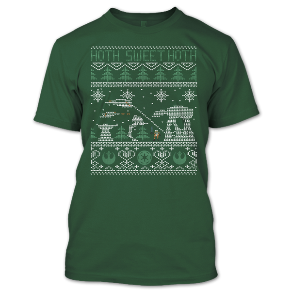 A black t-shirt with the shopify logo