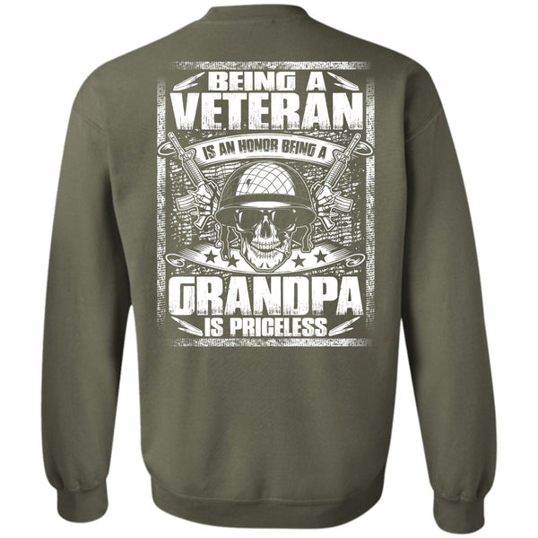 Grandpa Is Priceless T Shirt, I Love Veteran Sweatshirt