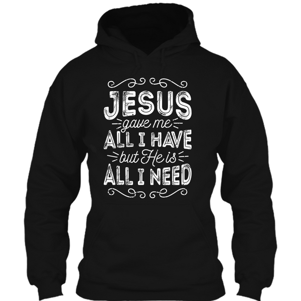 A black t-shirt with the shopify logo