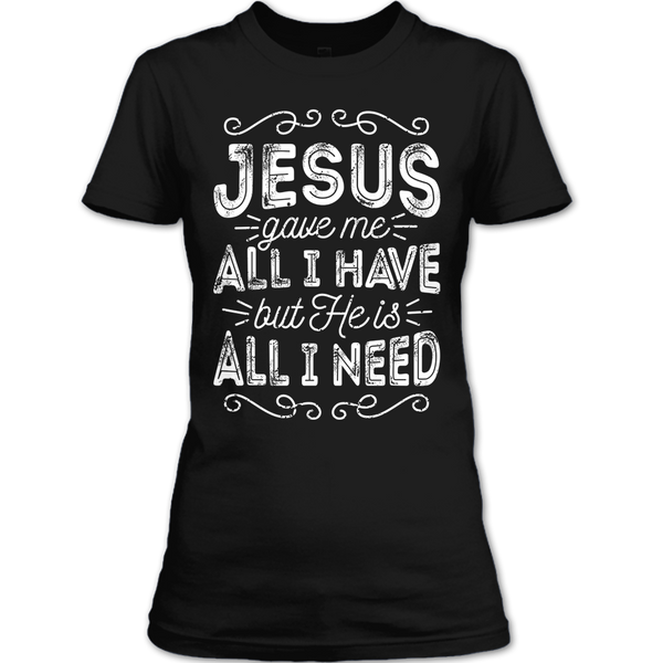 A black t-shirt with the shopify logo