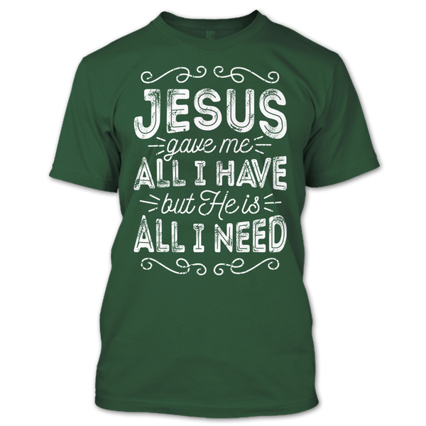 A black t-shirt with the shopify logo