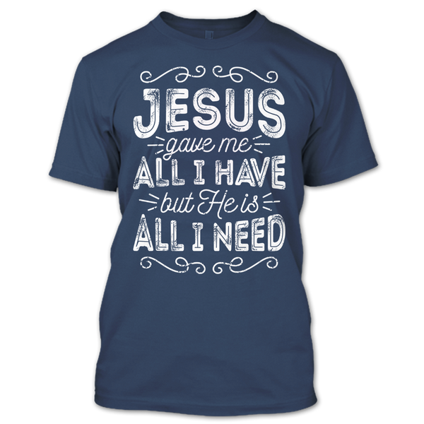 A black t-shirt with the shopify logo