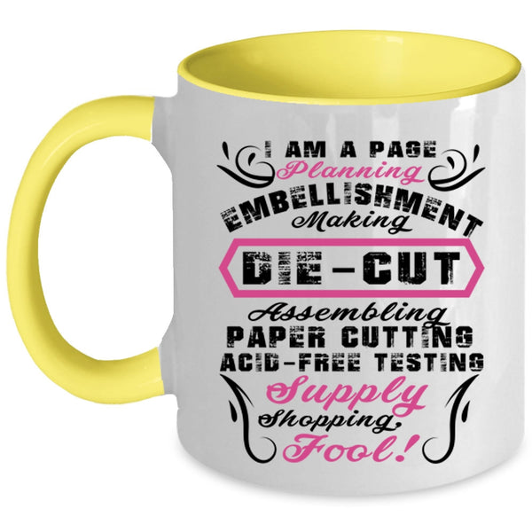 Embellishment Making Coffee Mug, I Am A Page Planning Accent Mug
