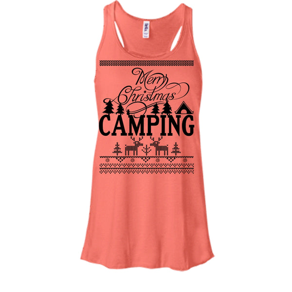 Merry Christmas Camping T Shirt, Gift For Camper Tank Top