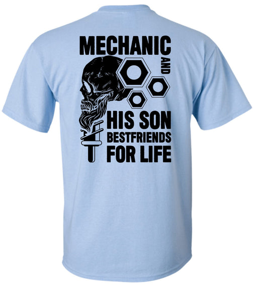 Mechanic And His Son Best Friend T Shirt, I Love Mechanic T Shirt
