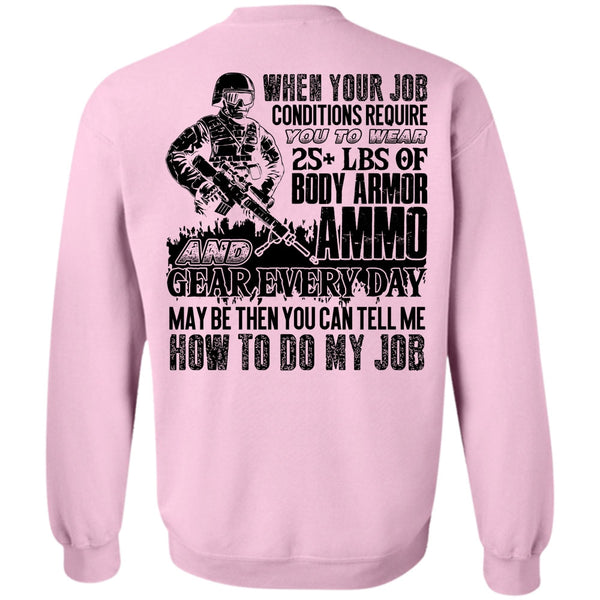 I Love Veteran T Shirt, Body Armor Ammo Sweatshirt