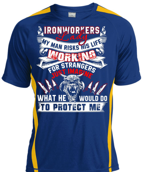 Ironworkers Lady T Shirt, I Love Ironworker T Shirt, Cool Shirt