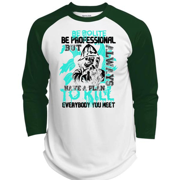 Be Polite Be Professional T Shirt, I Love Gunning T Shirt, Awesome T-Shirts  (Polyester Game Baseball Jersey)