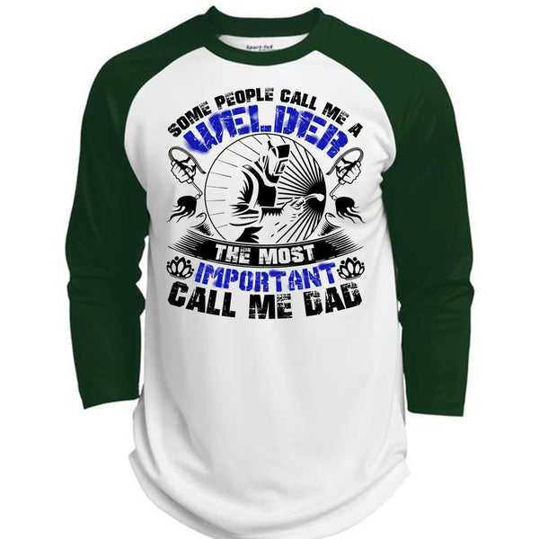 Some People Call Me A Welder T Shirt, I Love Welding T Shirt, Awesome T-Shirts  (Polyester Game Baseball Jersey)