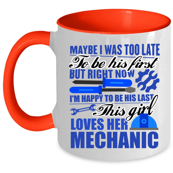 Beautiful Wife Coffee Mug, This Girl Loves Her Mechanic Accent Mug