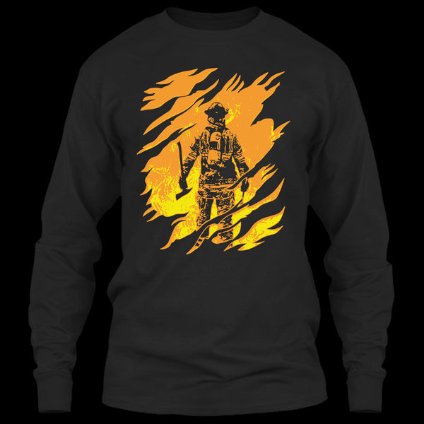 A black t-shirt with the shopify logo