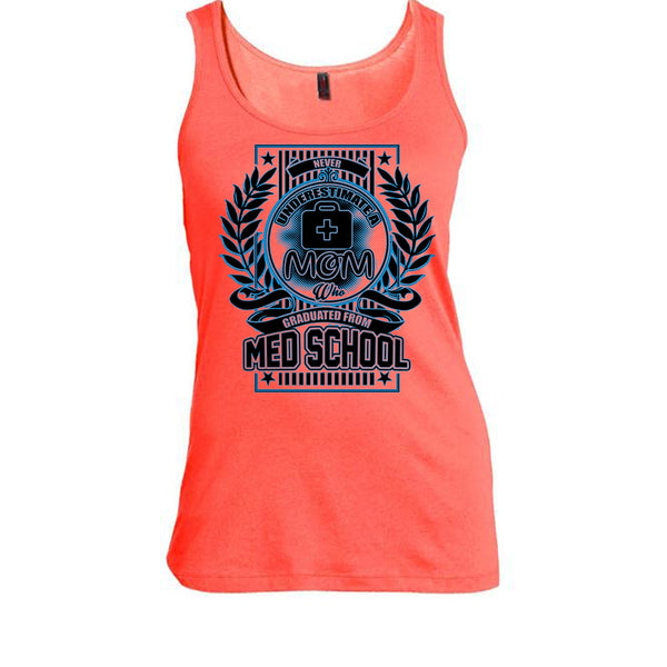 Neve Underestimate A Mom T Shirt, Gift For Mom Tank Top