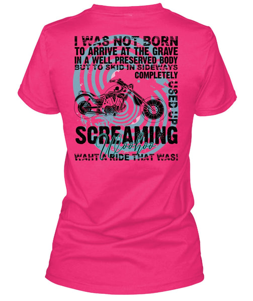 I Was Not Born To Arrive T Shirt, I Love Biking T Shirt