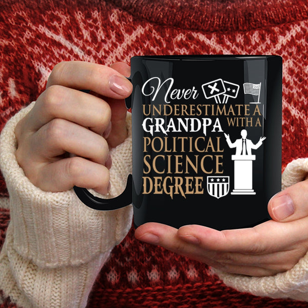 Grandpa With A Political Science Degree Coffee Mug, Awesome Grandpas Coffee Cup