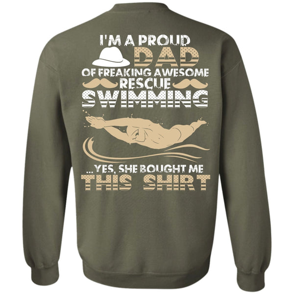 I Love Swimming T Shirt, Rescue Swimming Sweatshirt