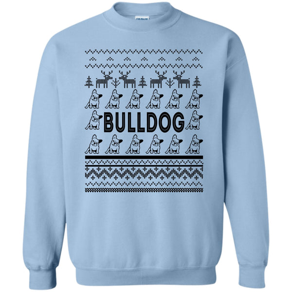 Dog Merry Christmas T Shirt, Bulldog Sweatshirt