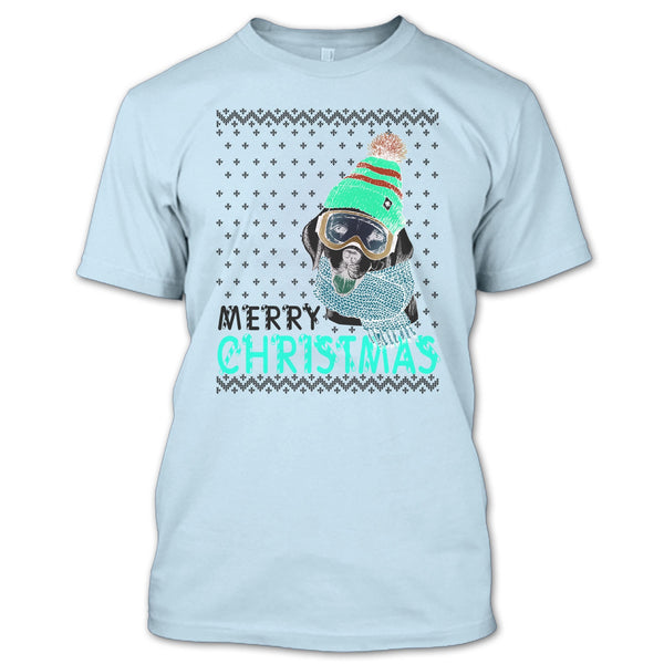 Dog Merry Christmas T Shirt, Coolest Merry Christmas Gift T Shirt