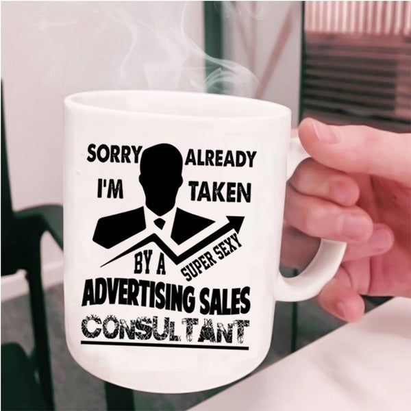 Just Married Coffee Mug, Taken By An Advertising Sales Consultant Cup