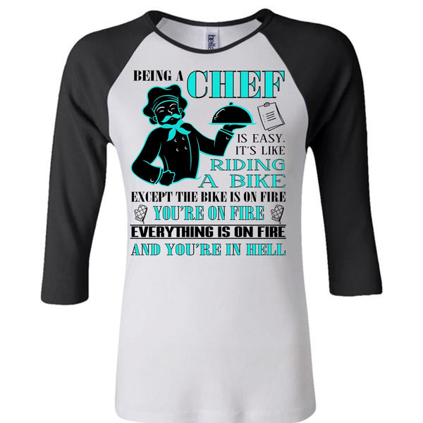 Being A Chef Is Easy T Shirt, It's Like Riding A Bike T Shirt, Sport T Shirt