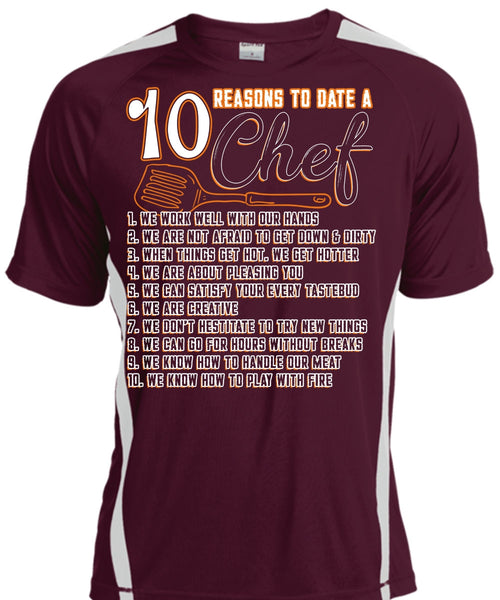10 Reasons To Date A 10 Chef T Shirt, Play With Fire T Shirt, Cool Shirt