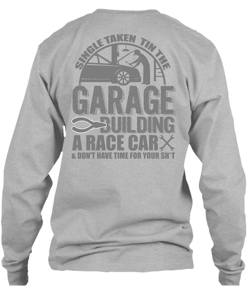 Garage Building A Race Car T Shirt, I Love Mechanic T Shirt