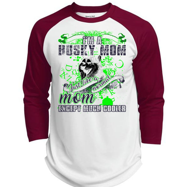 I'm A Husky Mom T Shirt, I Love Husky T Shirt, Awesome T-Shirts  (Polyester Game Baseball Jersey)