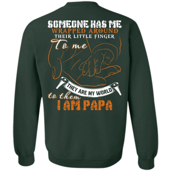 They Are My World T Shirt, I Love Papa Sweatshirt