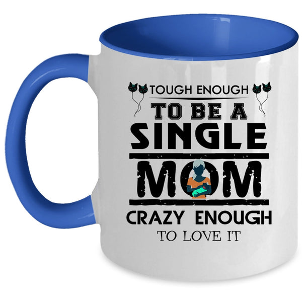Awesome Gift For My Mom Coffee Mug, Cat Mom Accent Mug