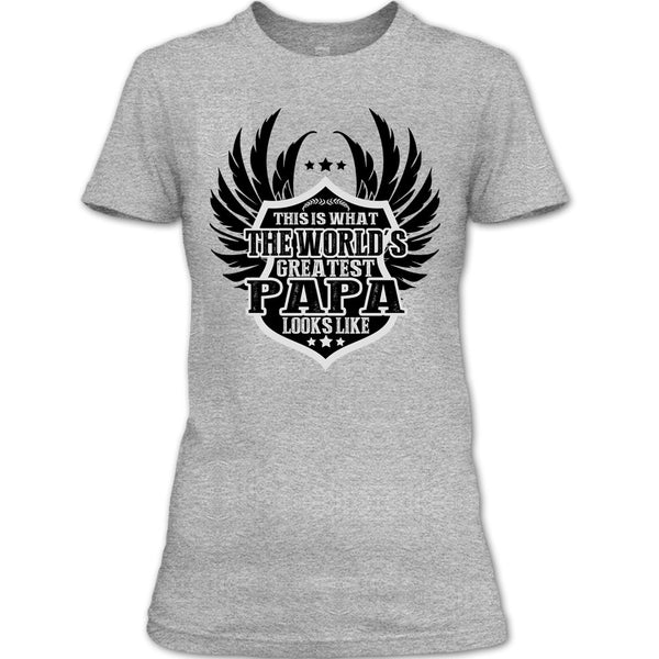 The World's Greatest Papa T Shirt, Coolest Papa Ever T Shirt