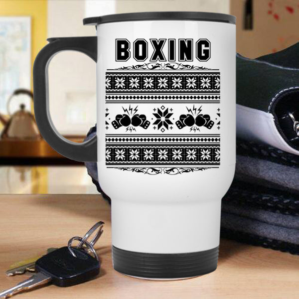 Funny Christmas Travel Mug, Boxing Mug