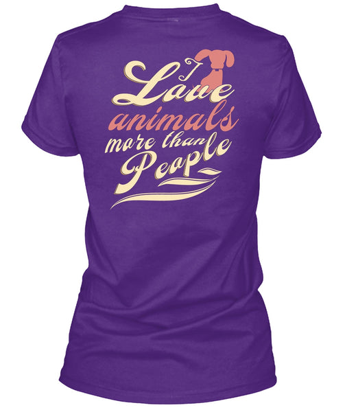 I Love Animal More Than People T Shirt, I Love Dogs T Shirt