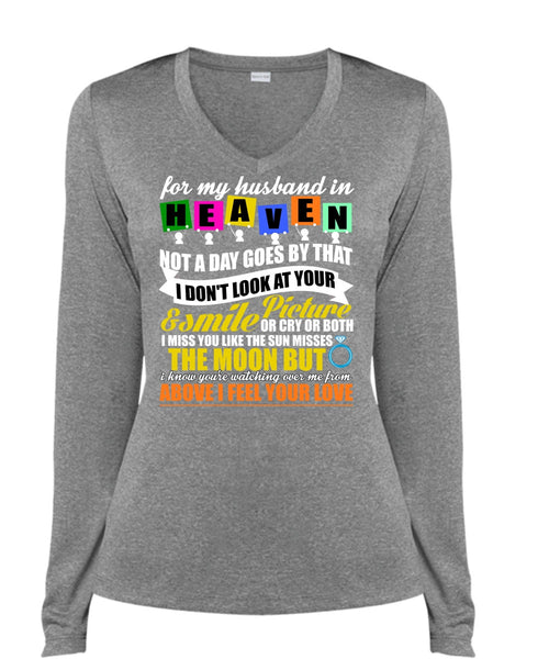 For My Husband In Heaven T Shirt, I Love Husband T Shirt