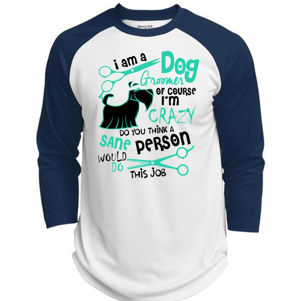 I Am A Dog Groomer T Shirt, I Love My Dog T Shirt, Awesome T-Shirts  (Polyester Game Baseball Jersey)