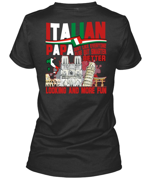 Italian Papa T Shirt, Smarter Looking T Shirt