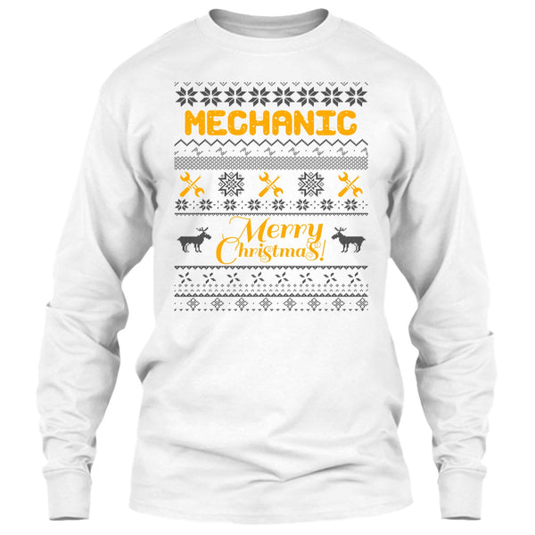 Mechanic Merry Christmas T Shirt, Gift For Merry Christmas T Shirt