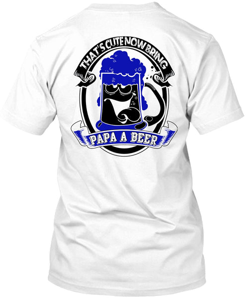 A black t-shirt with the shopify logo