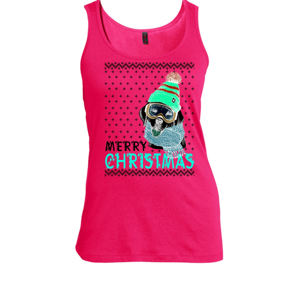 Dog Merry Christmas T Shirt, Coolest Merry Christmas Gift Tank Top