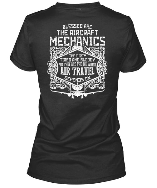 Blessed Are The Aircraft Mechanics T Shirt, Air Travel T Shirt