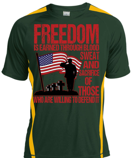 Freedom Is Earned T Shirt, Being A Veteran T Shirt, Cool Shirt