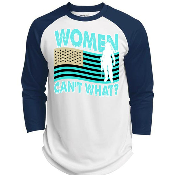 Women Can't What T Shirt, I Love Veteran T Shirt, Awesome T-Shirts  (Polyester Game Baseball Jersey)