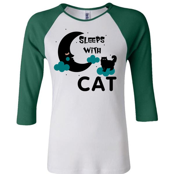 Sleeps With Cat T Shirt, I Love My Cat T Shirt, Favorite T Shirt