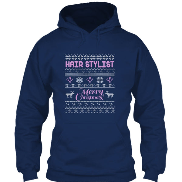 Hair Stylist Merry Christmas T Shirt, Coolest Hair Stylist T Shirt