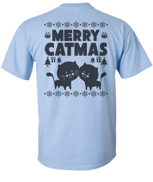 Merry Catmas T Shirt, Noel Christmas T Shirt