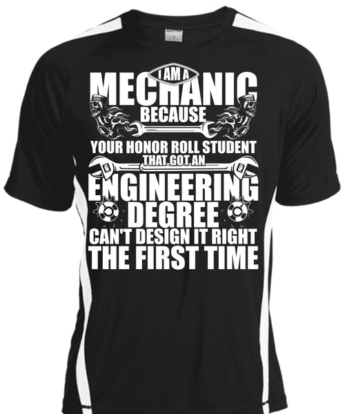 A black t-shirt with the shopify logo