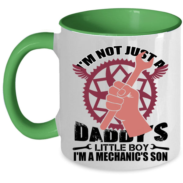 Dad And Son Coffee Mug, I'm A Mechanic's Son Accent Mug