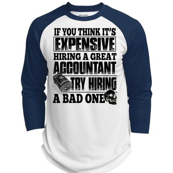 Hiring A Great Accountant T Shirt, I Love Accountant T Shirt, Awesome T-Shirts  (Polyester Game Baseball Jersey)