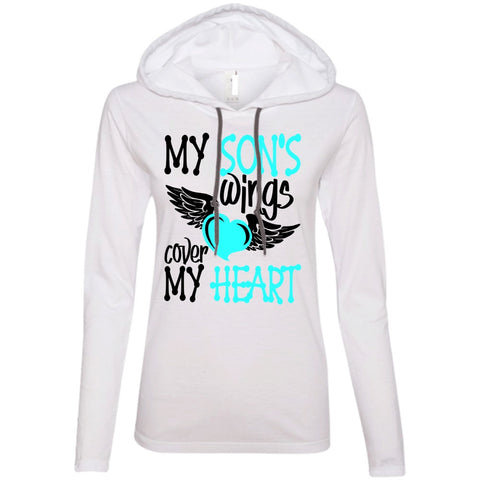 A black t-shirt with the shopify logo