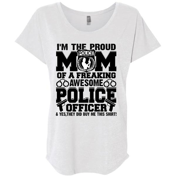 I'm The Proud Police Mom T Shirt, Police Officer T Shirt, Awesome T-Shirts