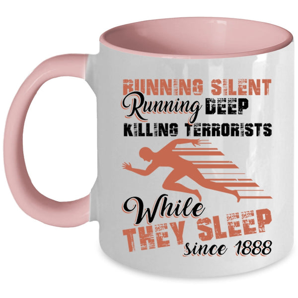 Running Deep Coffee Mug, Running Silent Accent Mug